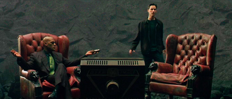 Szene aus Matrix (R: Wachowski Geschwister, 1999)